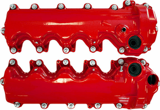 MMR Red Valve Covers For 2005-2010 Mustang GT